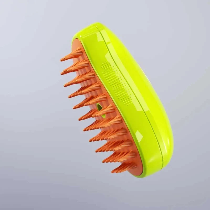 Cepillo de vapor para gatos, rociador eléctrico de agua, peine para gatitos y mascotas, de silicona suave, cepillo de baño para gatos, suministros de aseo