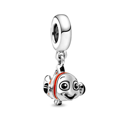 Charms de Disney Stitch Marvel Rescuer Star Wars para pulsera Pandora original de plata de ley 925, collar para mujer, joyería