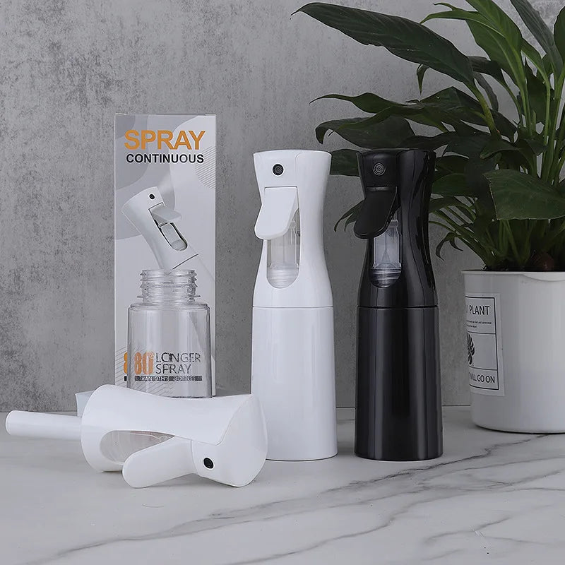 Botella pulverizadora portátil multifuncional de 200-500 ml, dispensador de líquido para peinar el cabello y limpiar plantas.