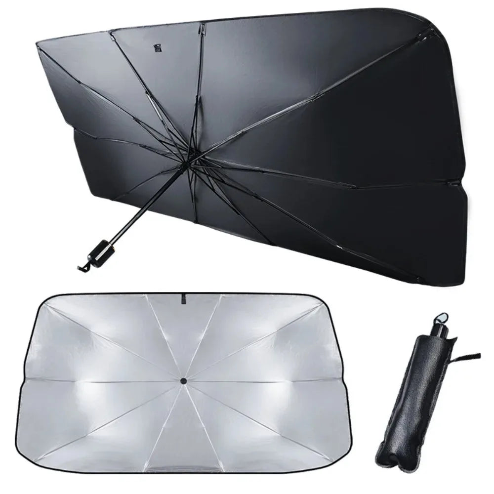 Parasol para coche, sombrilla para ventana delantera, accesorios de protección para parabrisas de coche