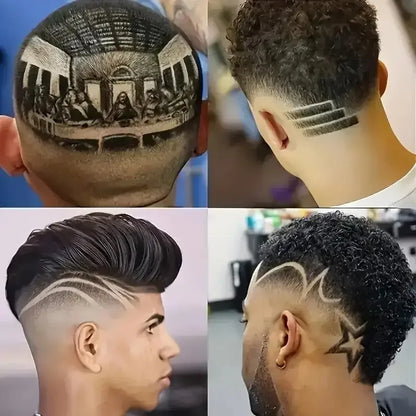Cortadora de pelo eléctrica profesional inalámbrica por USB, recortadora de barba profesional, kit de corte de pelo, máquina cortadora de pelo