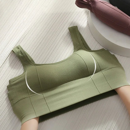 Sujetador deportivo transpirable y antisudor para mujer, sin costuras, para yoga, a prueba de golpes, push up, para gimnasio y entrenamiento