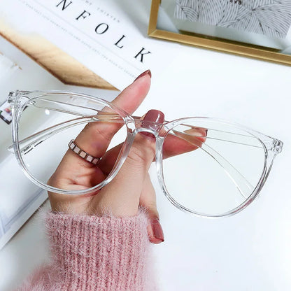 New Large Frame Anti Blue Light Eyeglass Frame Reading Glasses Fresh And Simple Style