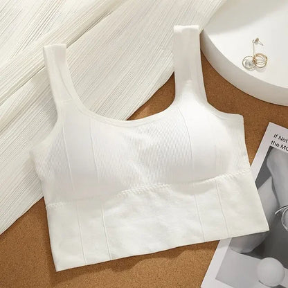 Tops cortos para mujer con sujetador incorporado, sin costuras, sin aros, cómodos, sexys, acolchados, soporte, para yoga, entrenamiento, deportes, tops cortos