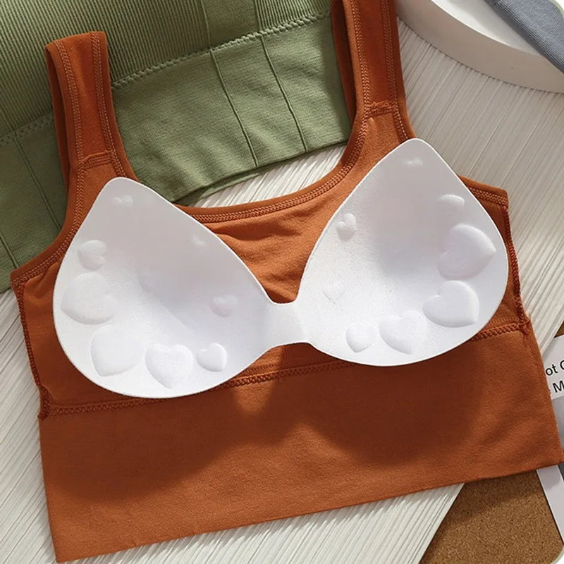 Sujetador deportivo transpirable y antisudor para mujer, sin costuras, para yoga, a prueba de golpes, push up, para gimnasio y entrenamiento