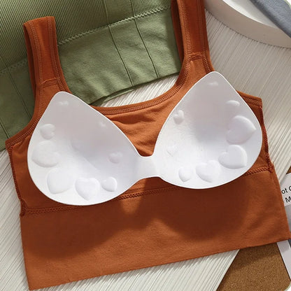 Sujetador deportivo transpirable y antisudor para mujer, sin costuras, para yoga, a prueba de golpes, push up, para gimnasio y entrenamiento