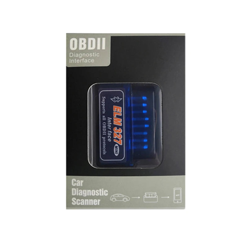 Escáner OBD2 ELM327 V2.1 para diagnóstico de vehículos, comprobación del motor, lector de códigos y detector de fallos.
