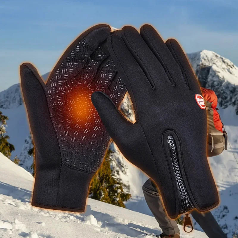 Guantes de moto de otoño e invierno para mujer, resistentes al viento, antideslizantes, con pantalla táctil, de forro polar, que mantienen el calor en el trabajo, guantes deportivos para hombre y mujer.