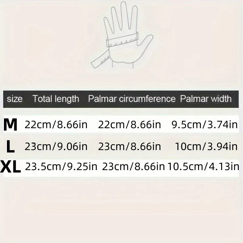 Guantes de invierno para hombre, impermeables, resistentes al viento, fríos, para snowboard, motocicleta, conducción, cálidos, con cremallera y pantalla táctil.