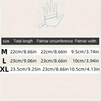 Guantes de invierno para hombre, impermeables, resistentes al viento, fríos, para snowboard, motocicleta, conducción, cálidos, con cremallera y pantalla táctil.