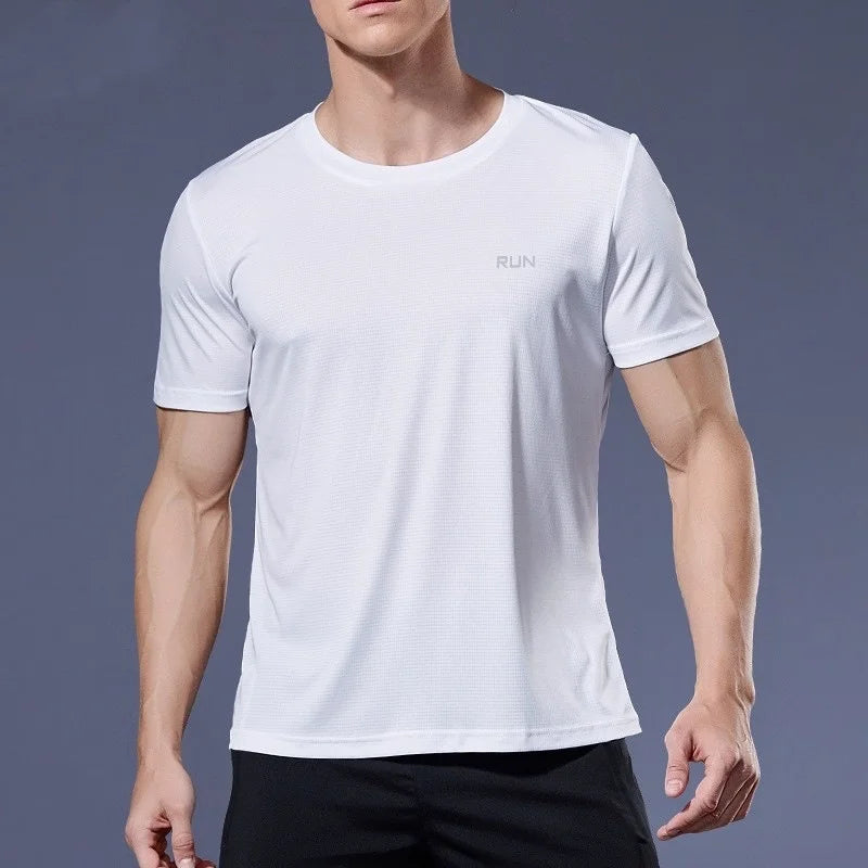 1 Piece Men's Short Sleeve Ultralight Athletic T-Shirt: Quick Drying Lightweight Performance For Running, Training, Fitness & Gy