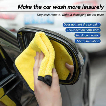 Toallitas para lavado de autos de fibra ultrafina fáciles de limpiar Toallitas súper absorbentes que no dejan marcas ni se deforman al limpiar los autos