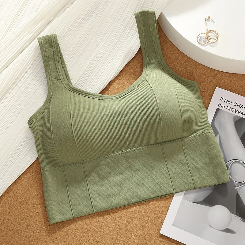 Sujetador deportivo transpirable y antisudor para mujer, sin costuras, para yoga, a prueba de golpes, push up, para gimnasio y entrenamiento