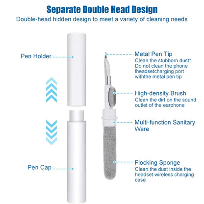 Bluetooth Earphones Cleaning Tool for Airpods Pro 3 2 1 Durable Earbuds Case Cleaner Kit Clean Brush Pen for Xiaomi Airdots 3Pro