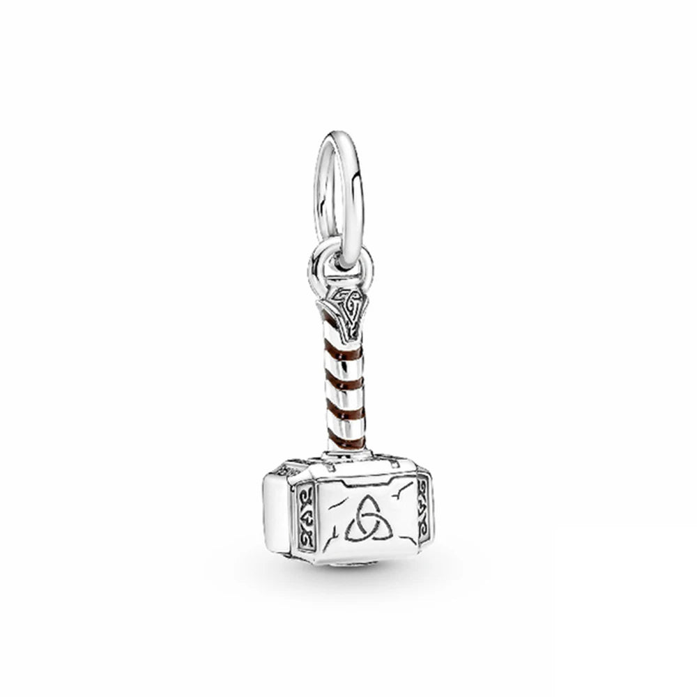 Charms de Disney Stitch Marvel Rescuer Star Wars para pulsera Pandora original de plata de ley 925, collar para mujer, joyería