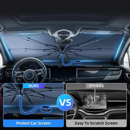 Parasol para coche, sombrilla para ventana delantera, accesorios de protección para parabrisas de coche