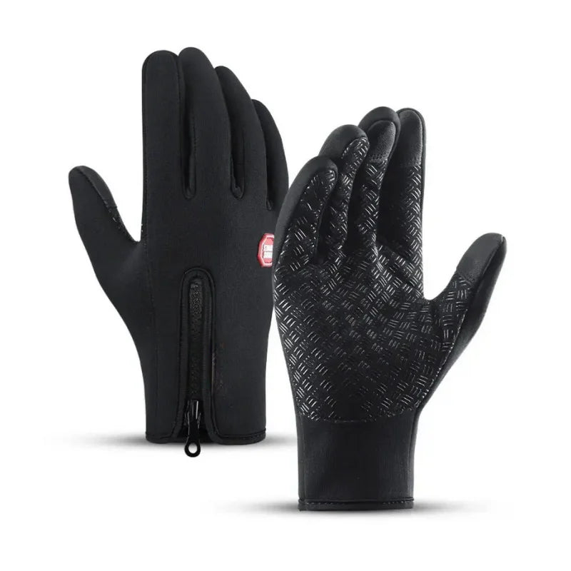 Guantes de moto de otoño e invierno para mujer, resistentes al viento, antideslizantes, con pantalla táctil, de forro polar, que mantienen el calor en el trabajo, guantes deportivos para hombre y mujer.