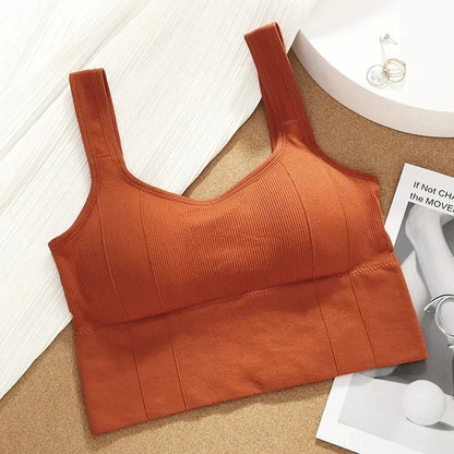 Sujetador deportivo transpirable y antisudor para mujer, sin costuras, para yoga, a prueba de golpes, push up, para gimnasio y entrenamiento