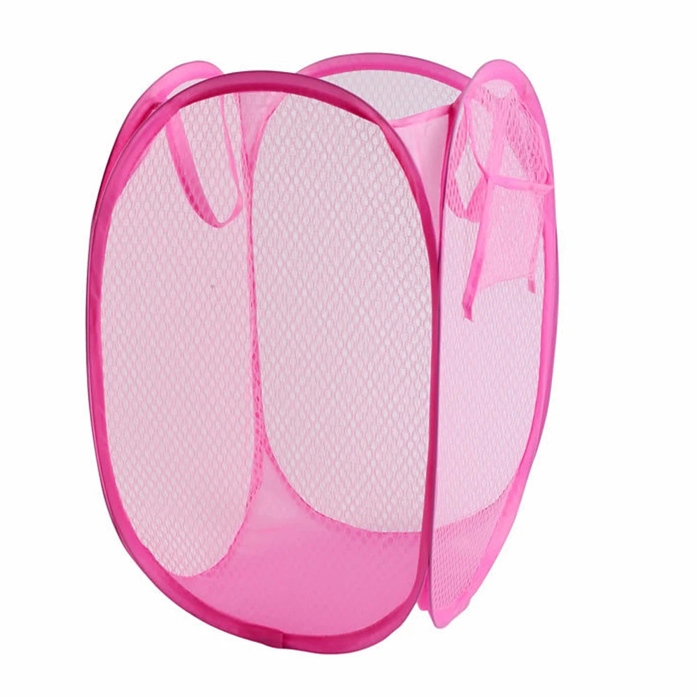 Cesta plegable para clasificar ropa sucia, marco para lavar, bolsa de malla para guardar ropa de baño, organizador de lavandería, bolsa de almacenamiento