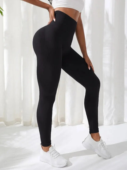 Pantalones de mujer para gimnasio, yoga, ropa deportiva sin costuras, elásticos, de cintura alta, para ejercicio atlético, leggings de fitness