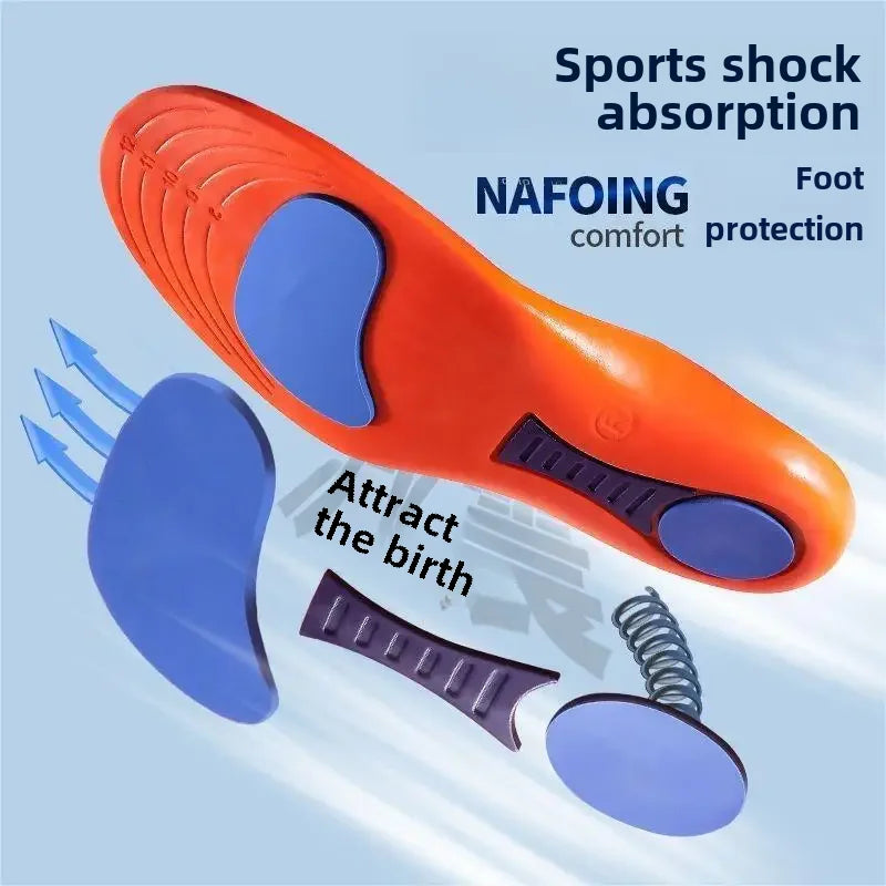 Plantilla deportiva de verano para entrenamiento militar, suela suave, absorción de impactos, plantilla para hombre con absorción de sudor, arco plano, almohadilla completa en el talón.