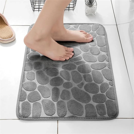 VIKAMA Coral Velvet Floor Rug Kitchen Non-slip Carpet Bathroom Mat Foot Mat Entranceway Washable Dirty Resistant Floor Mat