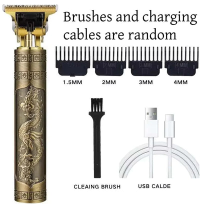 Cortadora de pelo eléctrica profesional inalámbrica por USB, recortadora de barba profesional, kit de corte de pelo, máquina cortadora de pelo
