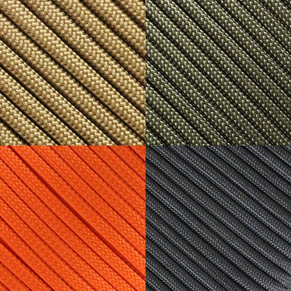Cuerda de paracaídas táctica militar de 7 hebras y 4 mm, 550 unidades, para acampar, supervivencia al aire libre, pulsera de cuerda DIY.