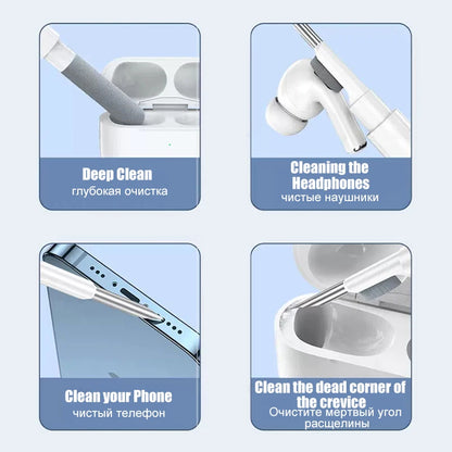Bluetooth Earphones Cleaning Tool for Airpods Pro 3 2 1 Durable Earbuds Case Cleaner Kit Clean Brush Pen for Xiaomi Airdots 3Pro