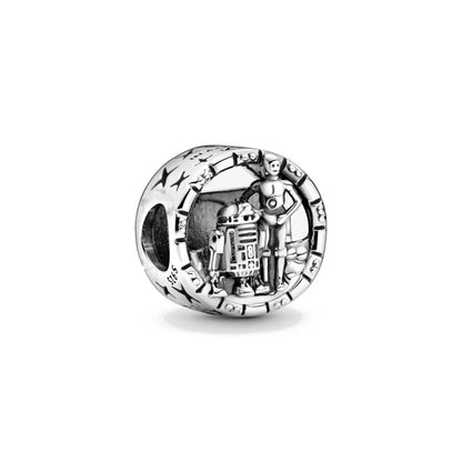 Charms de Disney Stitch Marvel Rescuer Star Wars para pulsera Pandora original de plata de ley 925, collar para mujer, joyería