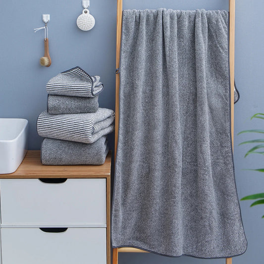 Toalla de baño deportiva gruesa de terciopelo coral para playa