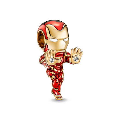 Charms de Disney Stitch Marvel Rescuer Star Wars para pulsera Pandora original de plata de ley 925, collar para mujer, joyería