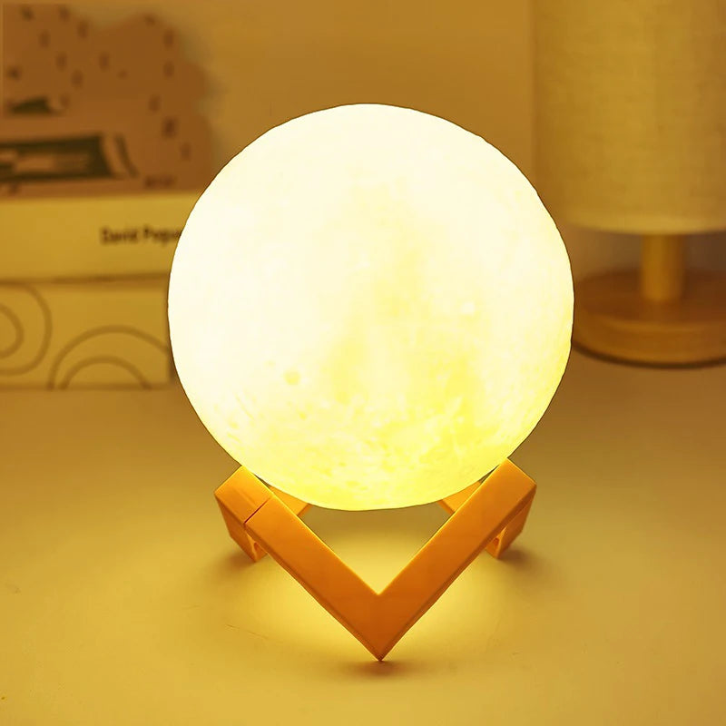 Paquete de materiales pintados a mano para luz de luna del Día del Niño, actividades para padres e hijos, luz de noche del planeta