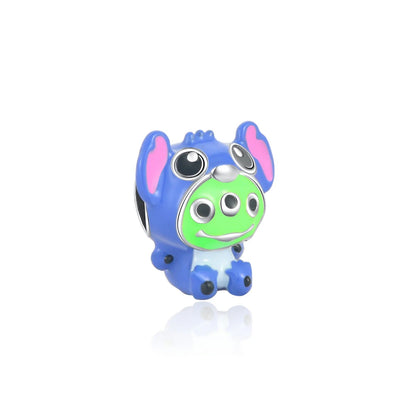 Charms de Disney Stitch Marvel Rescuer Star Wars para pulsera Pandora original de plata de ley 925, collar para mujer, joyería