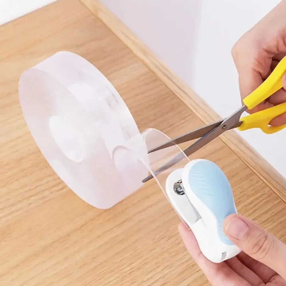 Cinta adhesiva de doble cara superfuerte, antideslizante, impermeable, transparente, para cocina y baño.