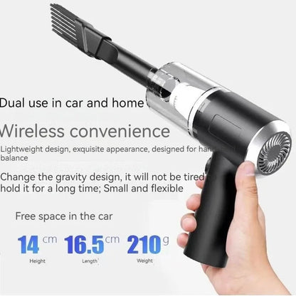 Aspiradora inalámbrica para coche, potente máquina de limpieza, miniaspiradora portátil inalámbrica de mano para electrodomésticos.