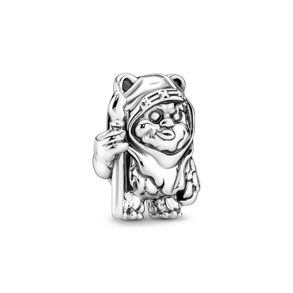 Charms de Disney Stitch Marvel Rescuer Star Wars para pulsera Pandora original de plata de ley 925, collar para mujer, joyería