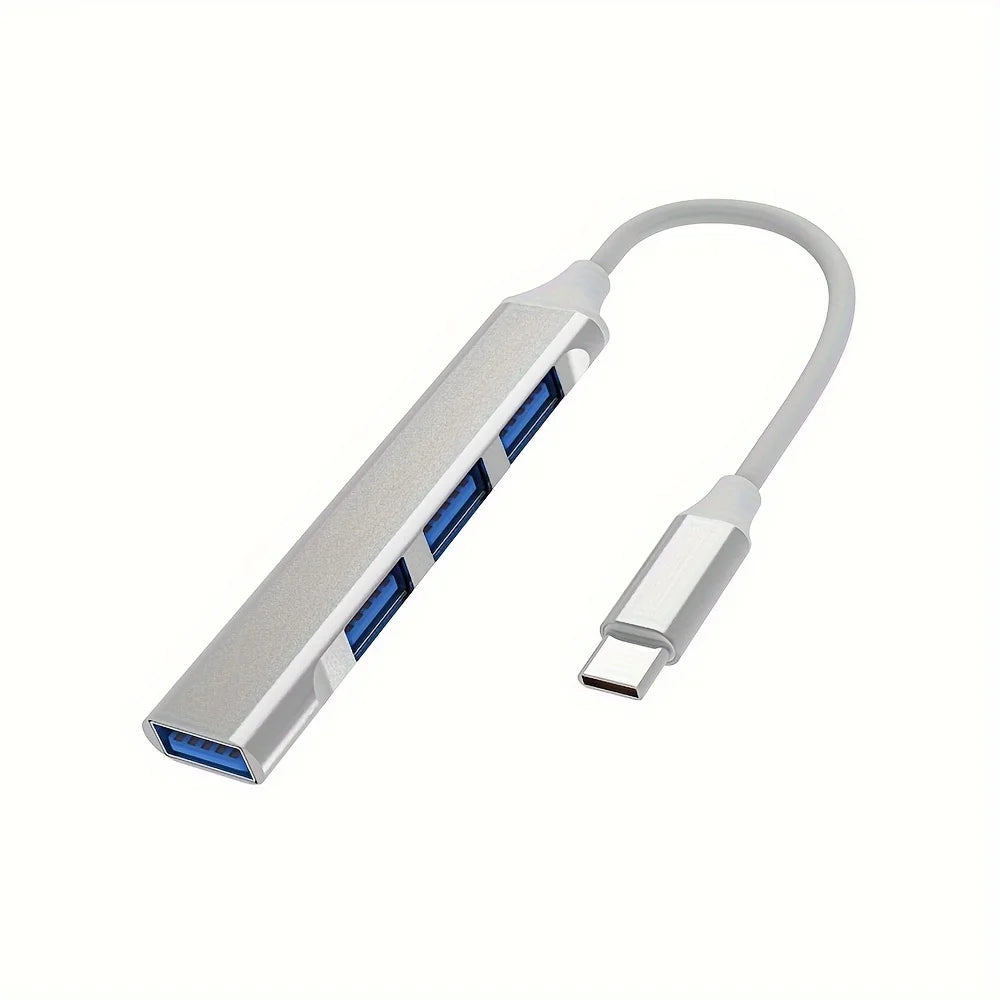 Concentrador USB 3.0 extensor, adaptador divisor de 4 puertos, estación de acoplamiento OTG para teléfono, MacBook Pro de 13 a 15 pulgadas, Air, PC, portátil y concentrador de ordenador.