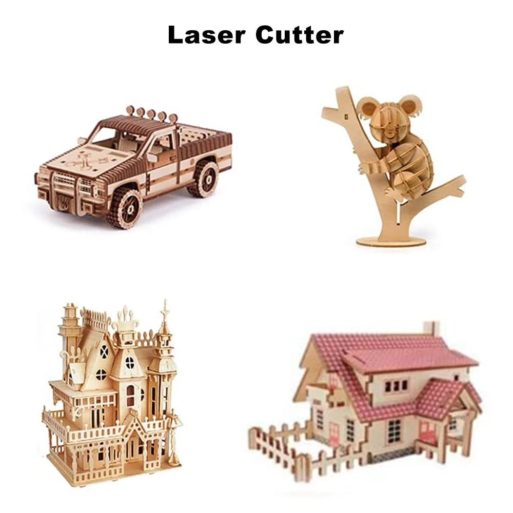 10 PCS Unfinished Wood Pieces for Laser Engraving and Cutting Crafts DIY Projects Drawing Painting Wood Engraving