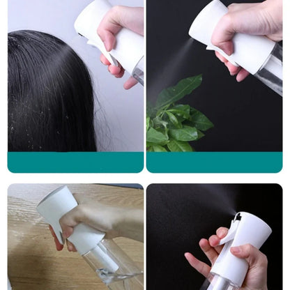 Botella pulverizadora portátil multifuncional de 200-500 ml, dispensador de líquido para peinar el cabello y limpiar plantas.