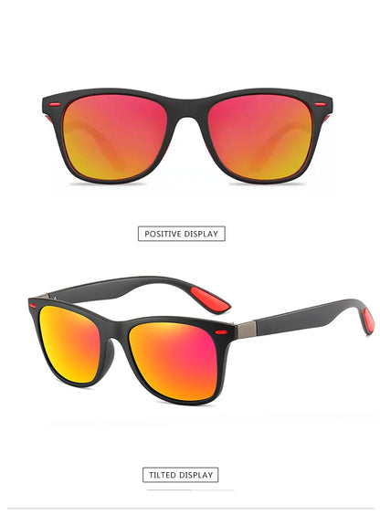 Gafas de sol polarizadas clásicas de moda para hombre y mujer, cuadradas, antideslumbrantes, para viajes, pesca y ciclismo, con protección UV400