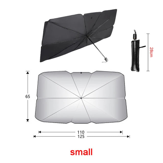 Parasol para coche, sombrilla para coche, protector solar de verano, protección interior del parabrisas, accesorios