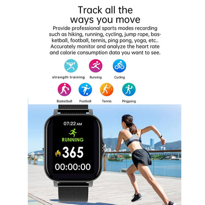 Reloj inteligente, llamadas/marcación inalámbrica, modo multideporte, múltiples alertas de aplicaciones, compatible con iPhone/Android