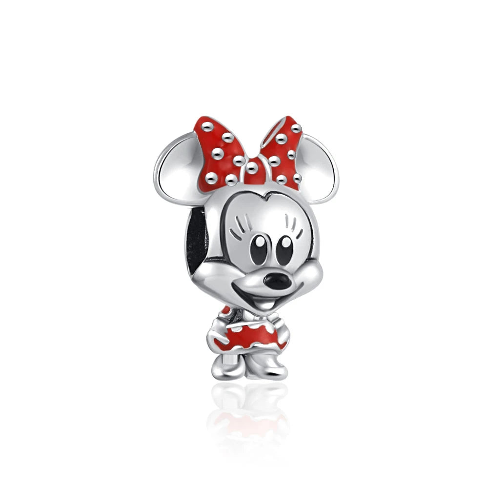 Charms de Disney Stitch Marvel Rescuer Star Wars para pulsera Pandora original de plata de ley 925, collar para mujer, joyería