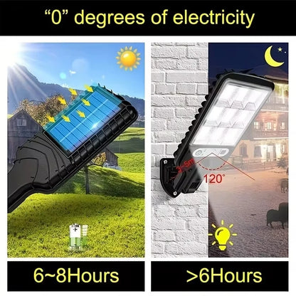 4/6/8 lámparas solares de seguridad para exteriores con sensor COB de 108 W, 3 modos de luz, impermeables, para jardín, patio, camino, luz con control remoto