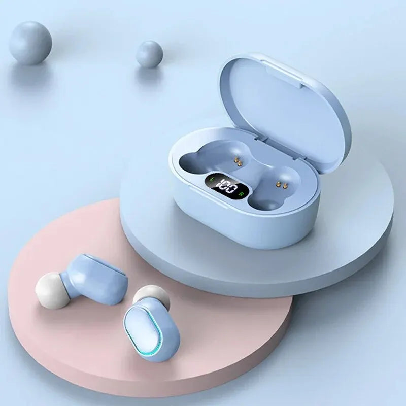 Auriculares inalámbricos TWS E7S con Bluetooth, deportivos, resistentes al agua, con micrófono y compatibles con todos los teléfonos inteligentes.