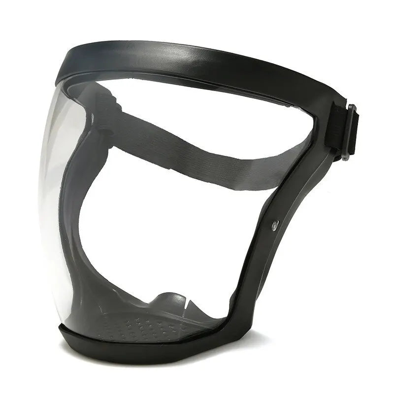 Máscara transparente antivaho y antipolvo, gafas de soldadura de alta definición antivaho, protección facial completa montada en la cabeza