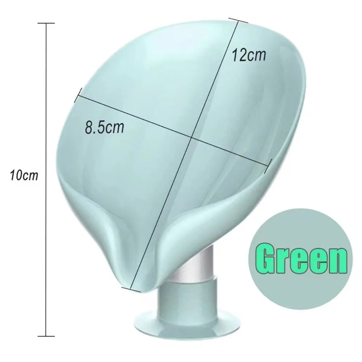 Jabonera con forma de hoja, escurridor, accesorio de baño, jabonera con ventosa, bandeja para jabonera, contenedor de jabón para baño