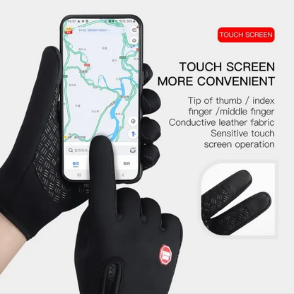 Guantes de moto de otoño e invierno para mujer, resistentes al viento, antideslizantes, con pantalla táctil, de forro polar, que mantienen el calor en el trabajo, guantes deportivos para hombre y mujer.