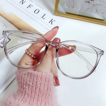 Nuevas gafas de lectura con montura grande y antiluz azul, estilo fresco y sencillo.